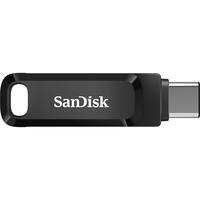 SanDisk - Ultra Dual Drive Go 128GB USB Type-A/USB Type-C Flash Drive - Black - Front_Zoom