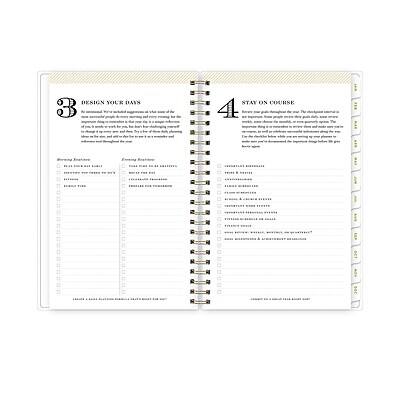 DESIGN YOUR DAYS

1. Start your day with a morning routine that energizes and motivates you. This could include exercise, meditation, journaling, or reading.
2. Plan your day with a focus on your priorities. Use a planner or digital tool to schedule your tasks and appointments.
3. Break your day into manageable chunks. Use the Pomodoro Technique (25 minutes of work, 5 minutes of rest) to stay focused.
4. End your day with a reflection. Review what you accomplished and plan for the next day.

Morning Routine
- Exercise
- Meditation
- Journaling
- Reading
- Stretching
- Hydrate
- Plan Day

Evening Routine
- Review Day
- Plan Tomorrow
- Relax
- Reflect
- Prepare for Tomorrow

STAY ON COURSE

1. Set clear goals. Write down what you want to achieve and why it's important to you.
2. Break your goals into smaller, actionable steps. This makes them less overwhelming and easier to tackle.
3. Track your progress. Use a journal or app to monitor your progress and stay motivated.
4. Stay consistent. Stick to your routine and goals, even when it's hard.

Goal Setting
- Short-term Goals