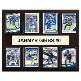 C&I Collectibles - Jahmyr Gibbs Detroit Lions 12" x 15" Trading Card Plaque - Multicolor