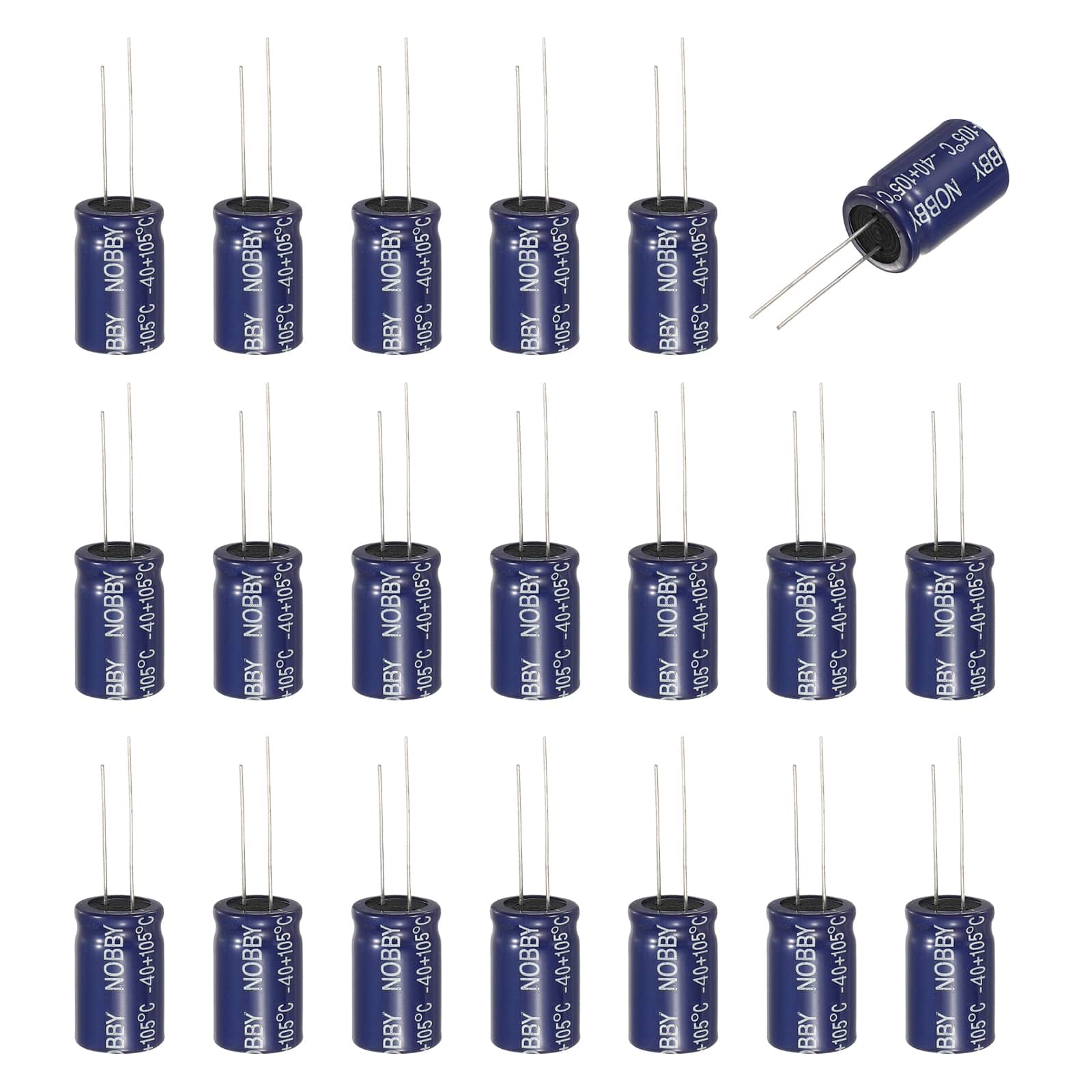 Unique Bargains - 47uF 100V Non-Polar Electrolytic Capacitor, 13x21mm, for Audio Tweeter/Speaker Crossover, 20pcs - Blue price history on PriceWatchPro