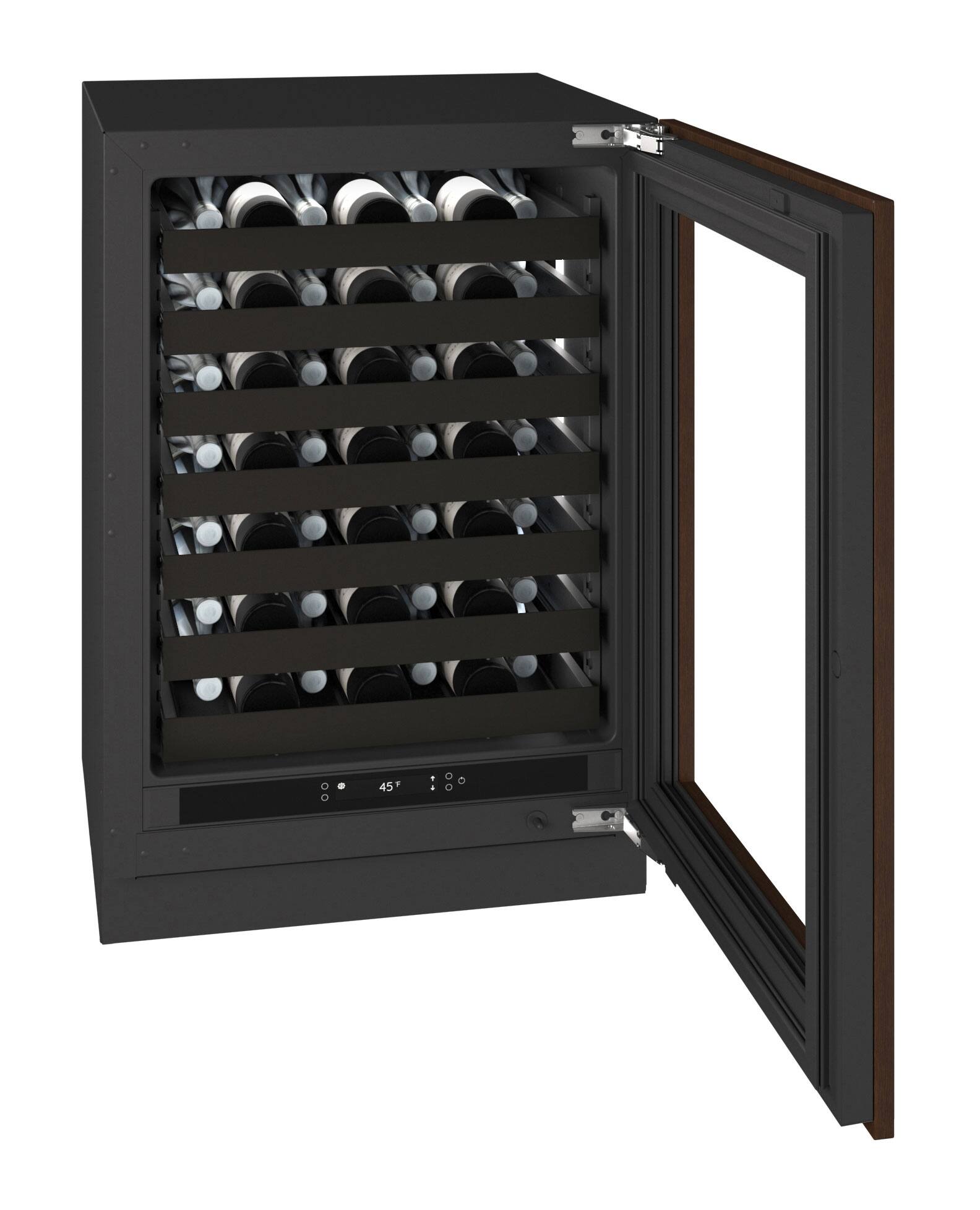 Alt View 4. U-Line - U-Line 24"W. 5.1 Cu.Ft. Built-In Wine Refrigerator-Panel Ready Frame/Glass - Integrated Frame.
