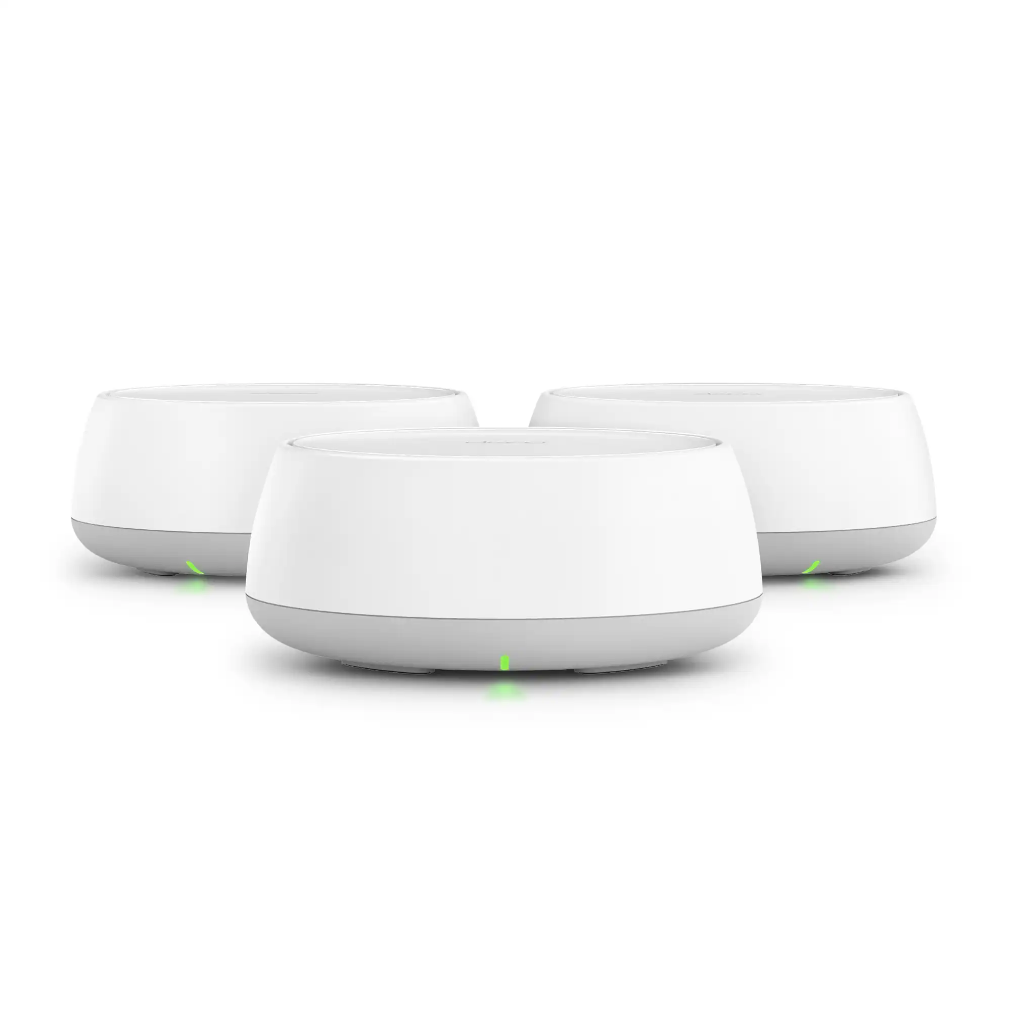 Front. TP-Link - Deco 7 BE3600 Dual-Band Wi-Fi 7 Whole Home Mesh Router System – Deco BE3600 (3-Pack) - White.
