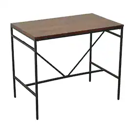 Carolina Chair & Table - Aileen 42" Wide 30" High Bar and Side Table - Chestnut/Black - Chestnut, Black