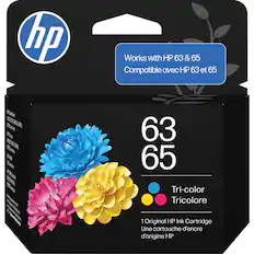 hp Works with HP 63 & 65
Compatible avec HP 63 et 65
63 65
Tri-color Tricolore
1 Original HP Ink Cartridge
Une cartouche d'encre d'origine HP