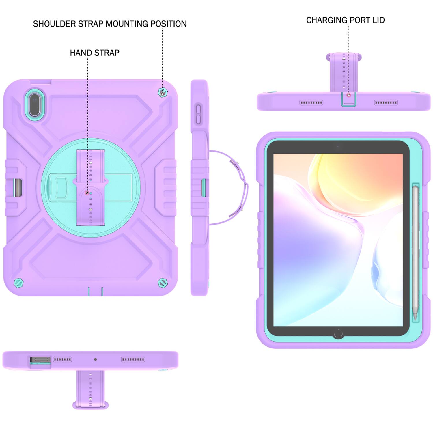 SHOULDER STRAP MOUNTING POSITION  
HAND STRAP  
CHARGING PORT LID