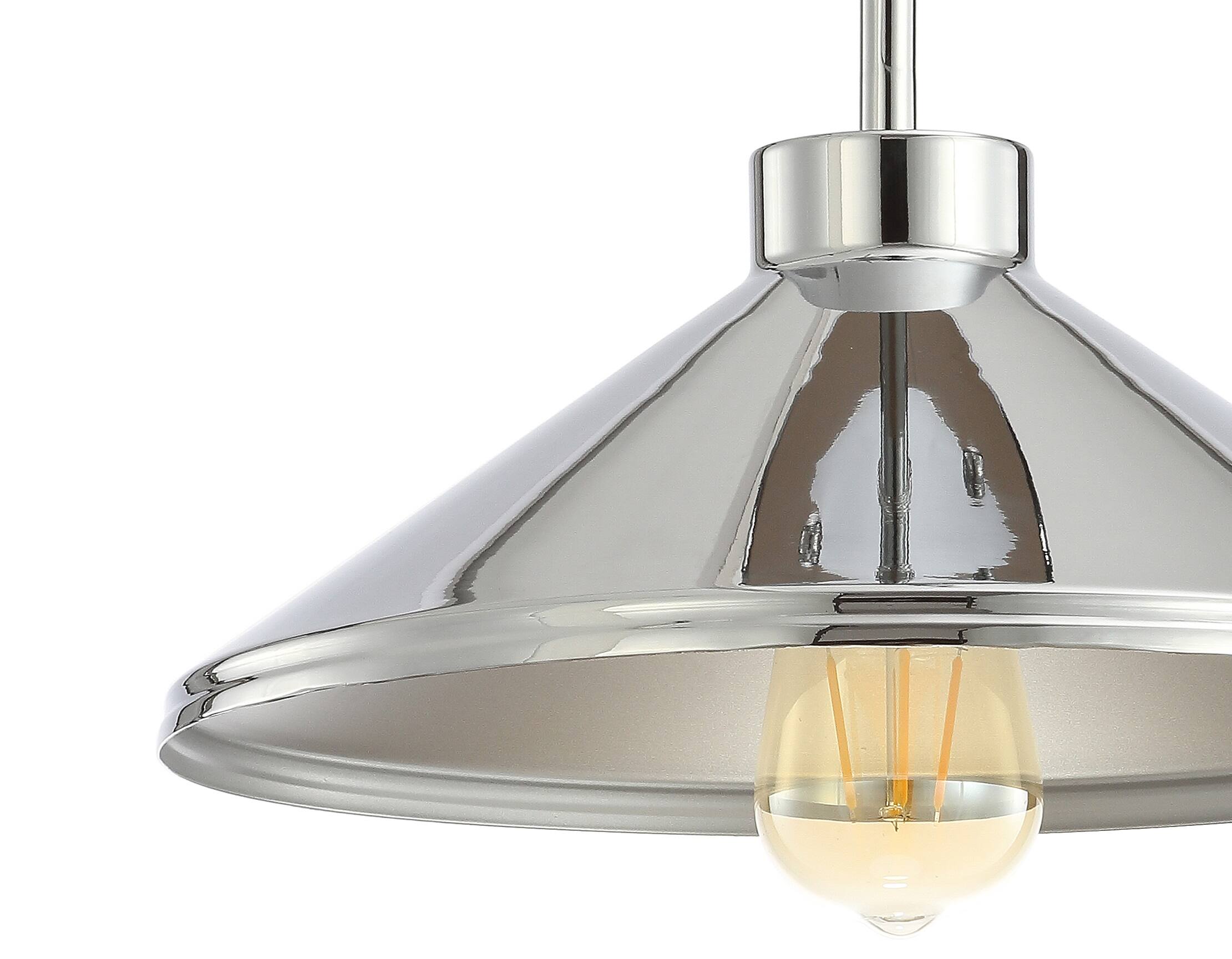 Alt View 4. Jonathan Y - Cisco 11.75" Iron Modern Farmhouse LED Semi Flush Mount, Chrome - Chrome.