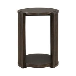 Liberty Furniture Industries - City View Chairside Table for Living Room- Oak Wood - Coffee Bean