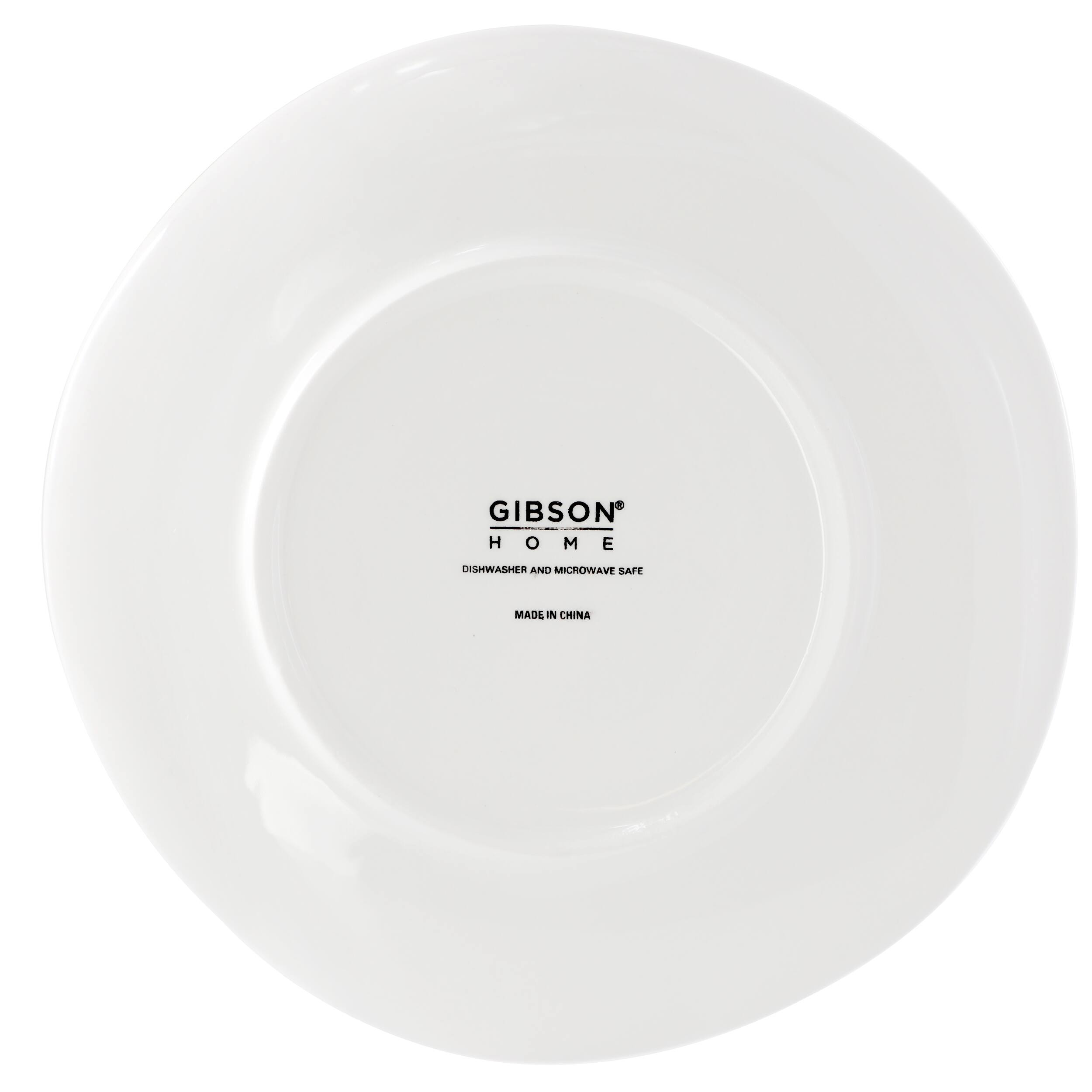 GIBSON HOME  
DISHWASHER AND MICROWAVE SAFE  
MADE IN CHINA