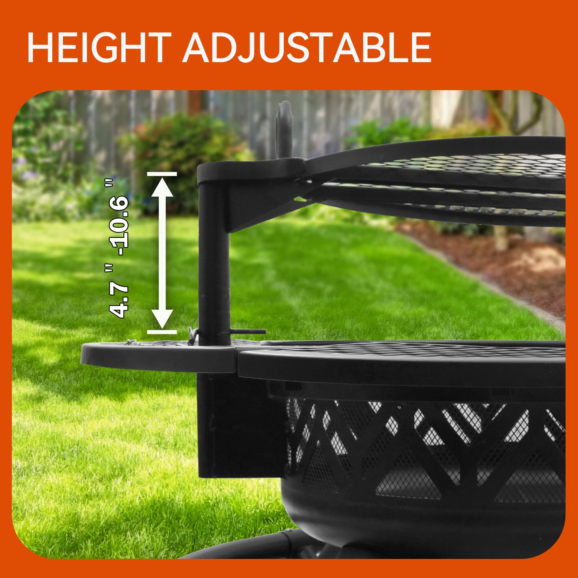 HEIGHT ADJUSTABLE = -10.6 = 4.7