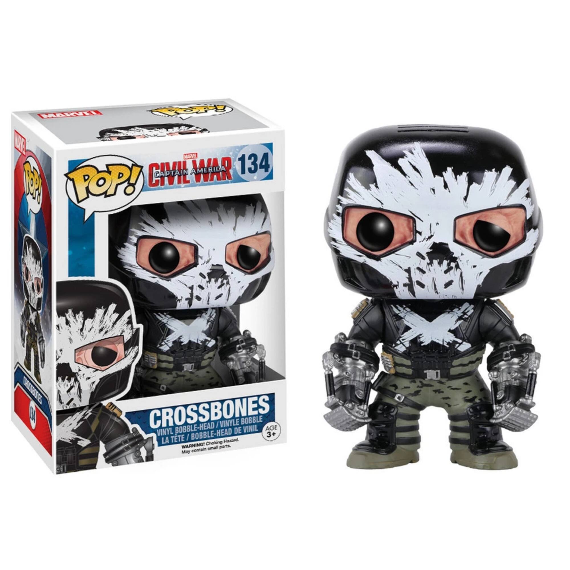 Funko Pop Captain America Civil War: Crossbones Vinyl Figure #134 Black ...