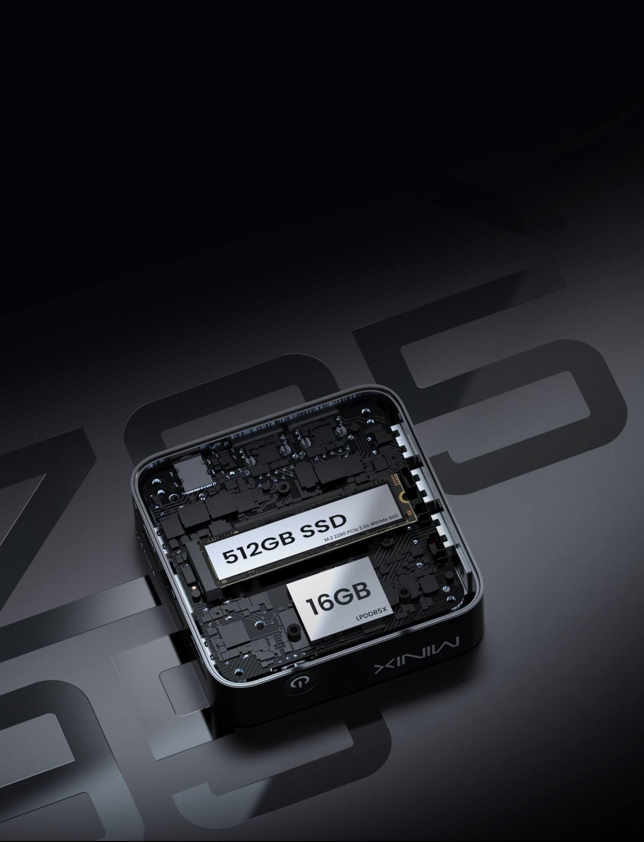 Ze5 SSD 5 PLse & P SNVI ssa II M 220 512GB 16GB LPDDR5X E MINIX