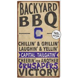 Jardine - Capital University Comets 11'' x 20'' Indoor/Outdoor BBQ Sign - Brown