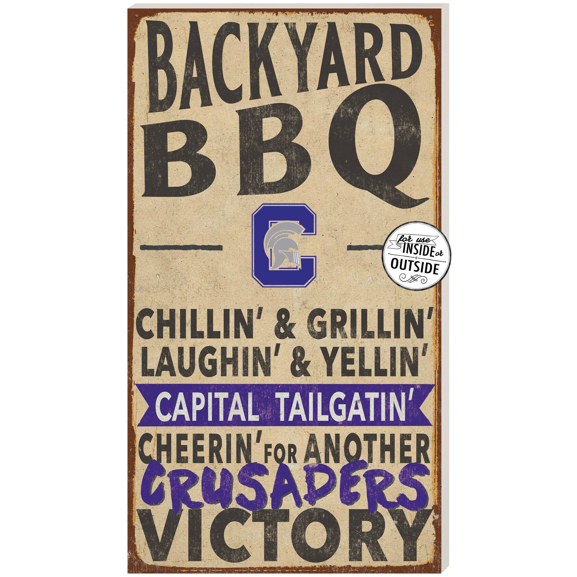 Capital University Comets 11'' x 20'' Indoor/Outdoor BBQ Sign