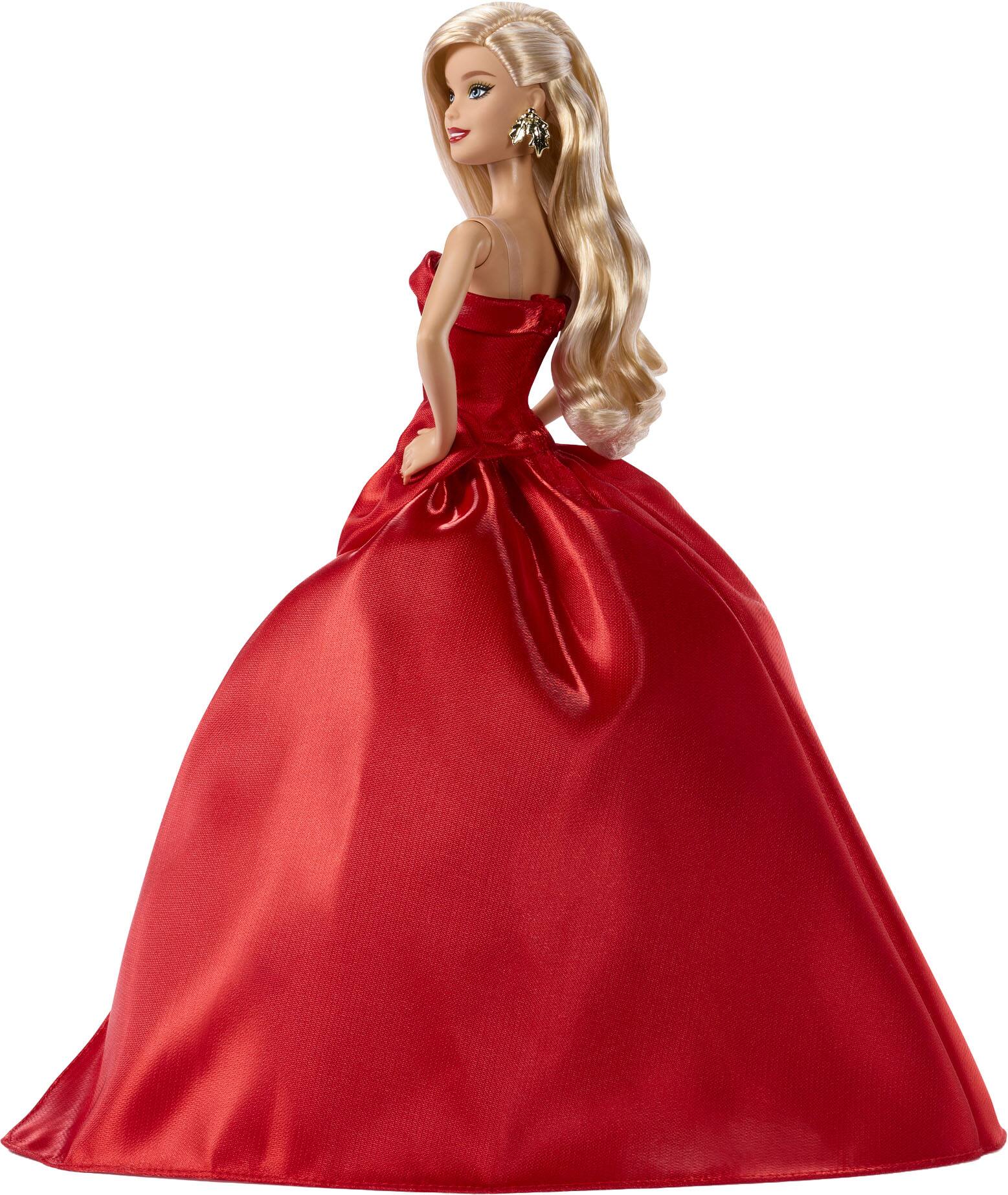 Back. Mattel - 2026 Collectible Holiday Barbie, Blonde Hair.