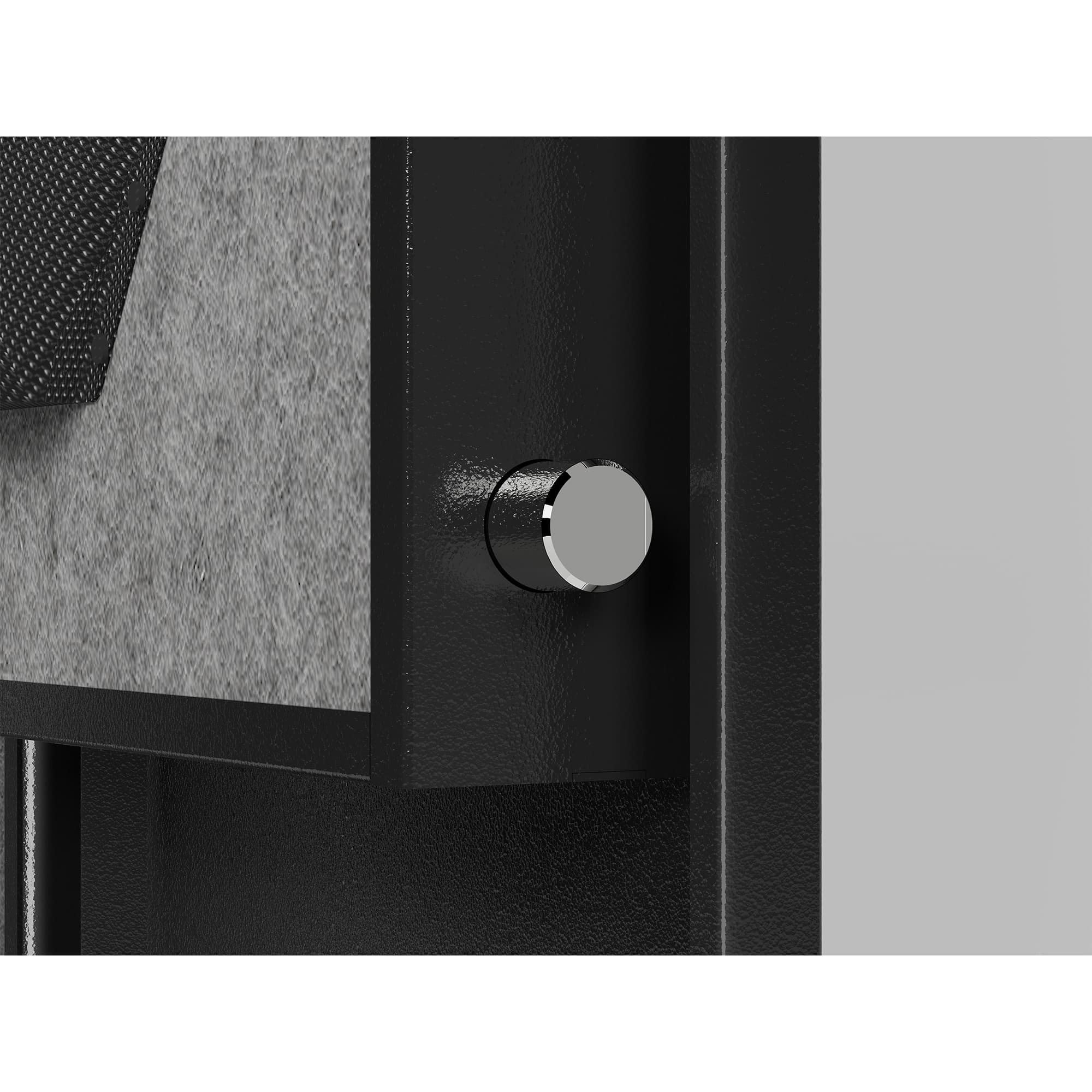 Alt View 1. Lycvki - 8 Gun Digital Rifle Safe with Removable Shelf and Locking Storage Drawer.