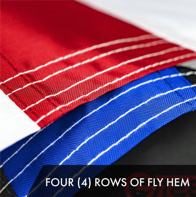 FOUR (4) ROWS OF FLY HEM