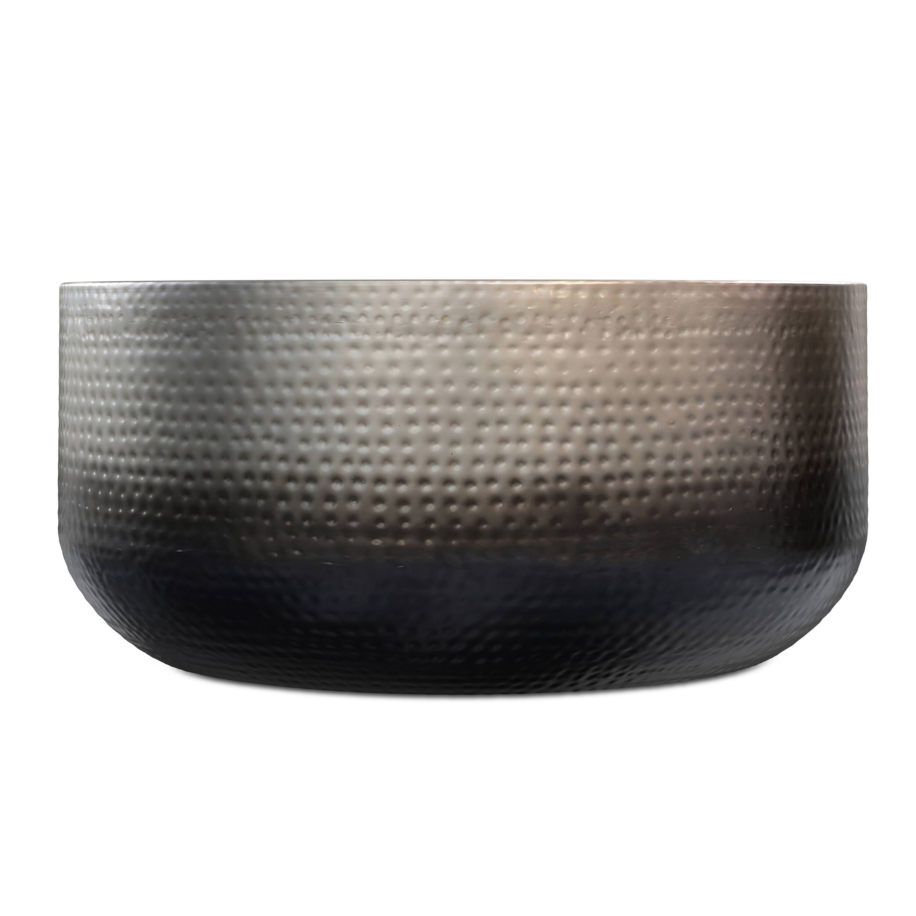 Left. Simpli Home - Nova Metal Coffee Table - Silver Ombre.