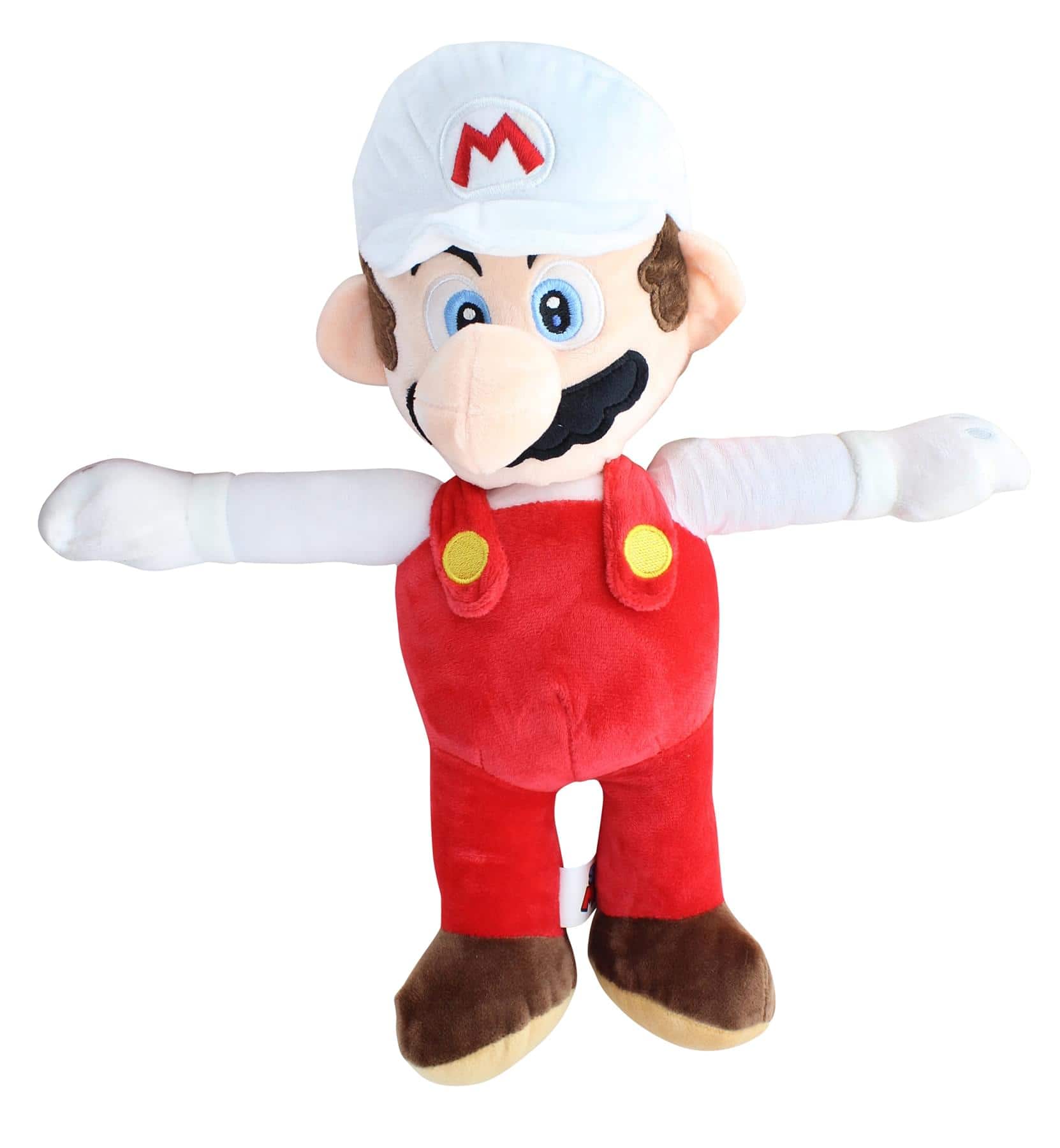Chucks Toys - Super Mario 16 Inch Character Plush | Fire Mario - Red