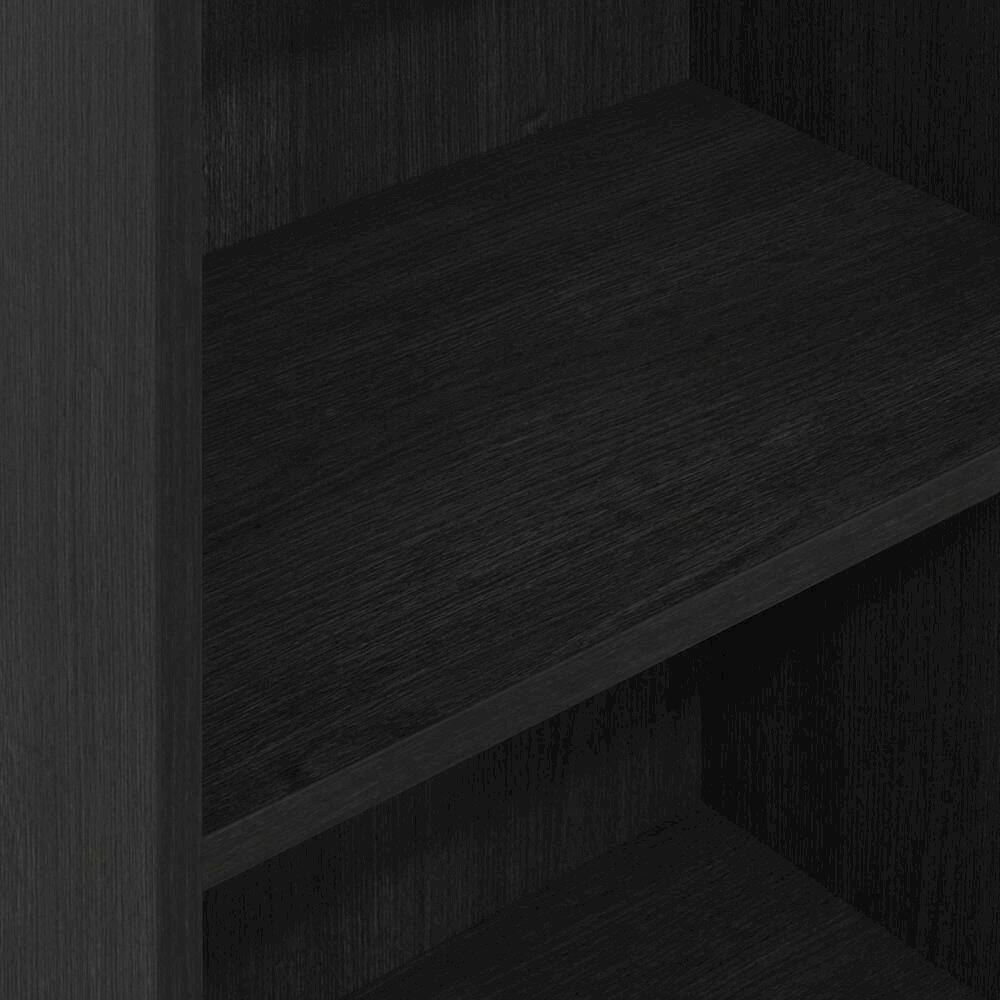 Alt View 1. FurniFact - 4-Tier Open Shelf Bookcase with Sturdy Engineered Wood Construction - Blackwood.
