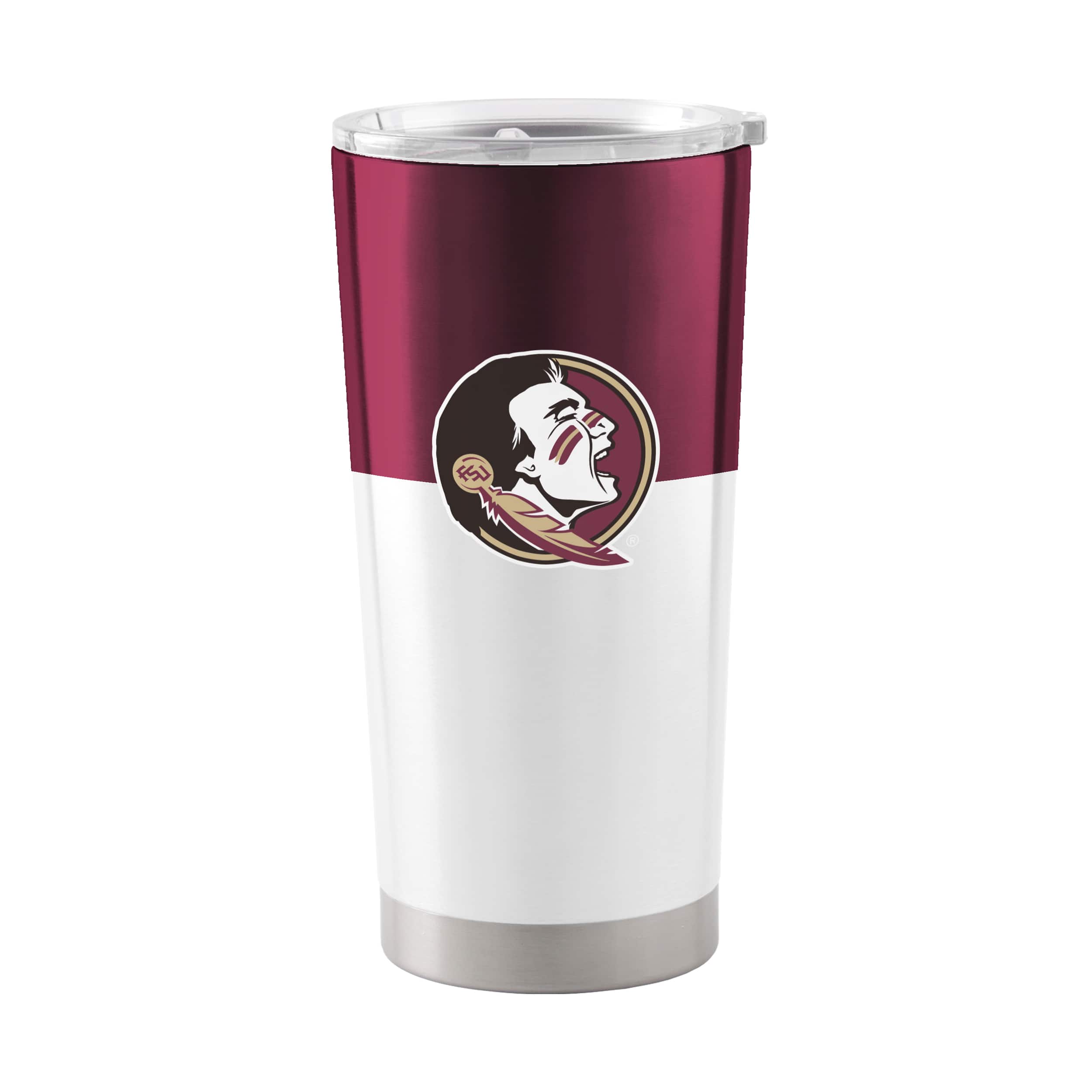 Photos - Glass Logo Brands - Florida State Seminoles 20oz. Colorblock Stainless Tumbler - Multicolor 4385359