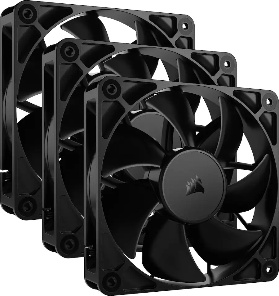 Extention Fan CORSAIR RS120 120mm PWM Computer Case Fan Expansion Fan Black CO ...