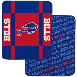 Pegasus - Buffalo Bills 60- x 70- Reverse Block Double-Sided Ultra Cozy Blanket - Multicolor