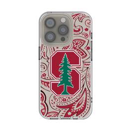 Keyscaper - NCAA - Stanford Cardinal iPhone Paisley Design Clear Case - 16e - Multicolor