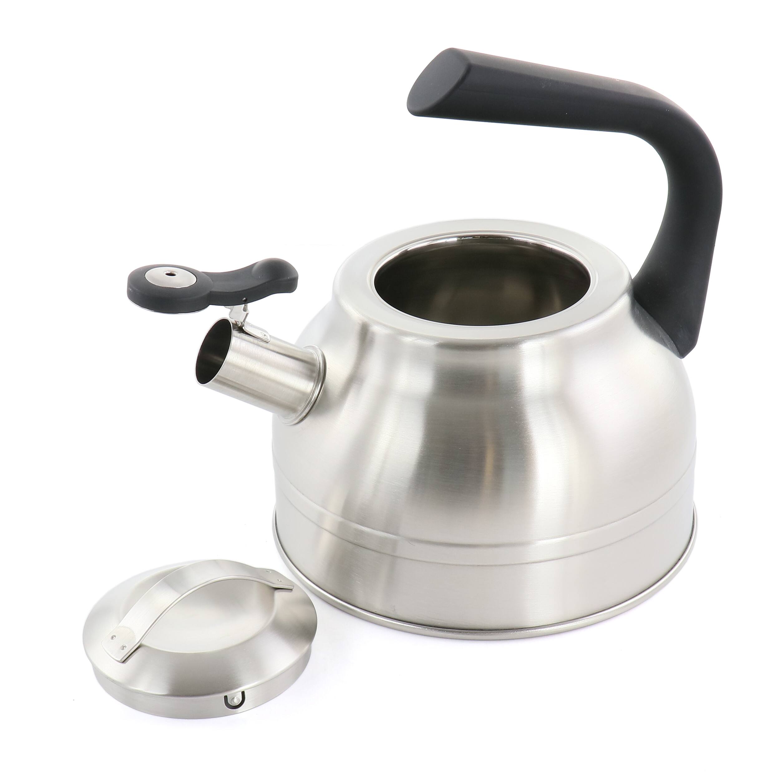 Alt View 1. Kenmore - Kenmore Elite 2.3 Quart Stainless Steel Whistling Tea Kettle in Silver - Silver.
