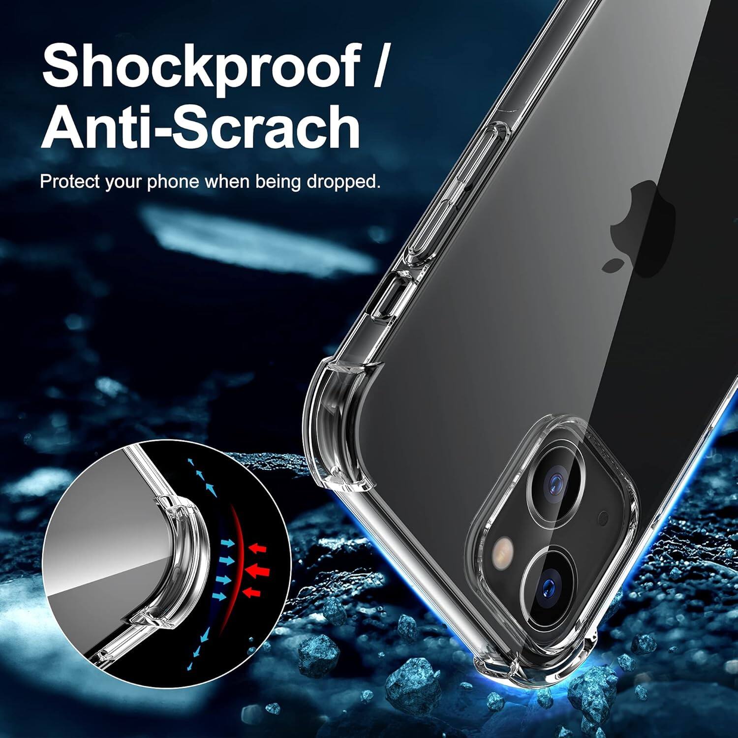 Shockproof / Anti-Scrach
Protect your phone when being dropped.