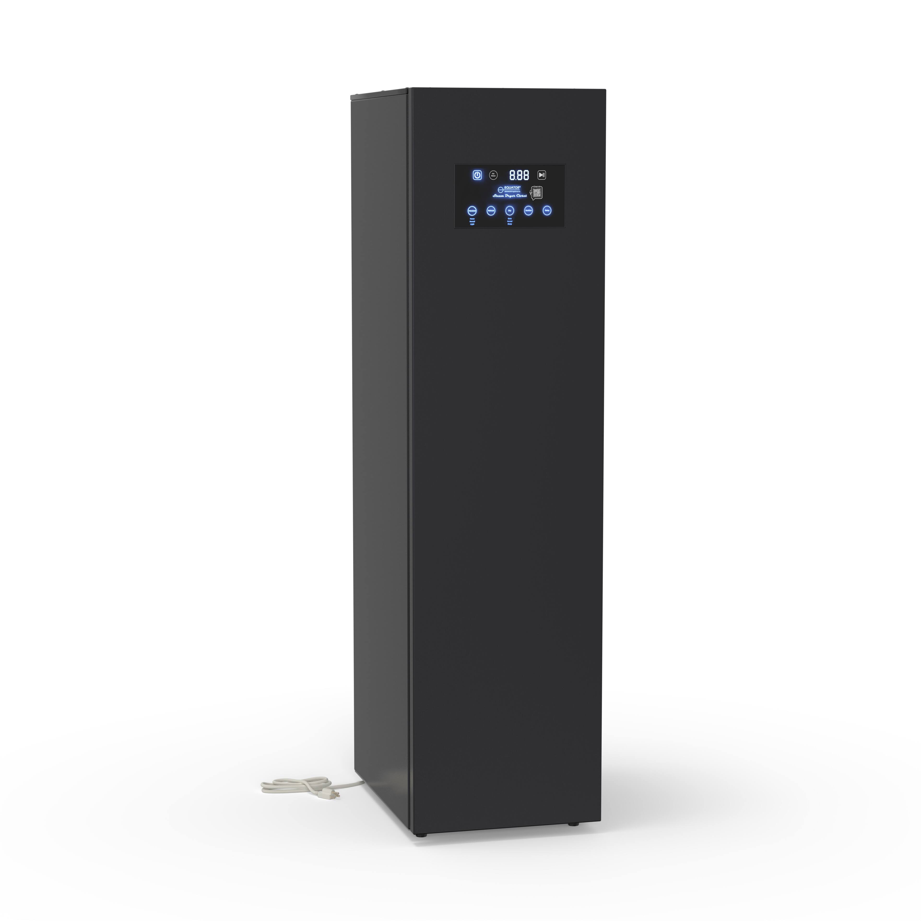 Back. Equator - Equator SDC 760 7.6cf Smart Steam Closet Dryer 4 Moving Hangers Quick20 Refresh Sanitize Deodorize Garment Care - Black.