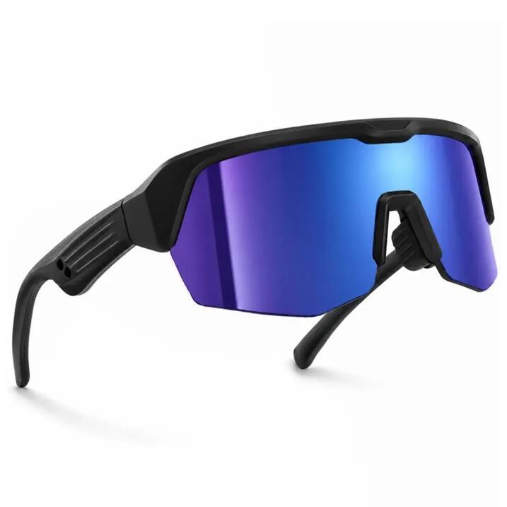 Front. SEENDA - Smart Glasses, Bluetooth Cycling Glasses with Polarized Lenses, Open Ear Music Player, Hands-Free Calling, Blue - Blue.