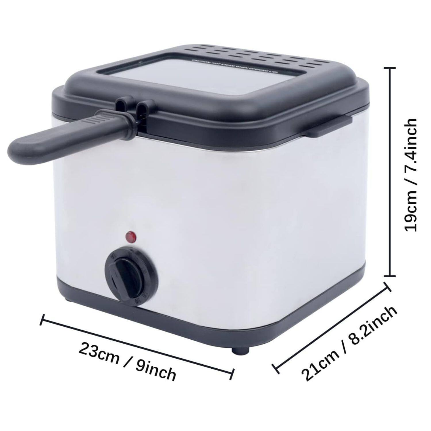 23cm / 9inch  
19cm / 7.4inch  
21cm / 8.2inch