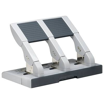 Front. Swingline - Heavy Duty Desktop 3-Hole Punch, 75 Sheet Capacity - Silver/Gray.
