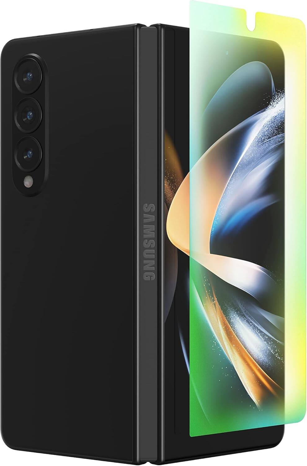 Back. ZAGG - ZAGG  Screen Protector FIT Samsung Galaxy Z Fold4 Fusion Eco Clear -(ZAG200309876-V) - Clear.