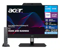 Acer - Upgraded - Chromebox CX15 Mini Desktop (Intel i3-1215U, 16GB DDR4, 512GB PCIe SSD, Chrome OS) w/Acer 23.8" FHD Monitor - Gray
