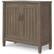 Angle. Simpli Home - Lev Low Storage Cabinet - Smoky Brown.