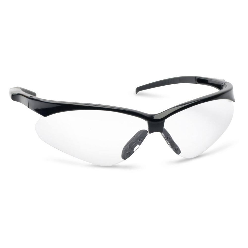 Back. Walkers - Walker’s Razor Slim Electronic Quad Muff (Black) with Shooting Glasses (Clear) - Black.