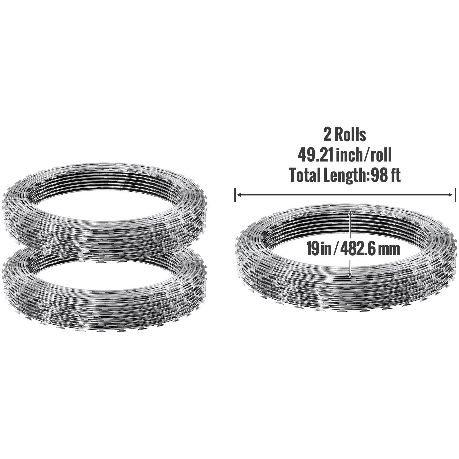 2 Rolls  
49.21 inch/roll  
Total Length: 98 ft  
19 in / 482.6 mm
