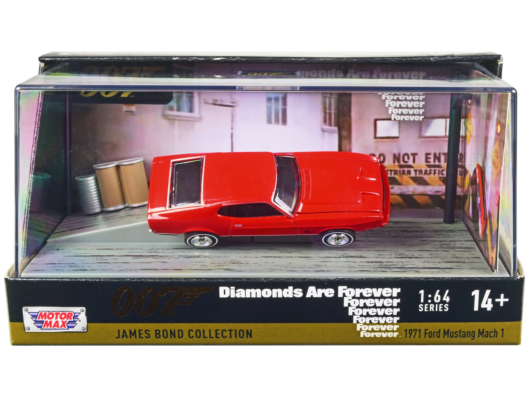 "1971 Ford Mustang Mach 1 Red James Bond 007 ""Diamonds are Forever"" (1971) Movie with Display 1/64 Model Car by Motormax" price history on PriceWatchPro