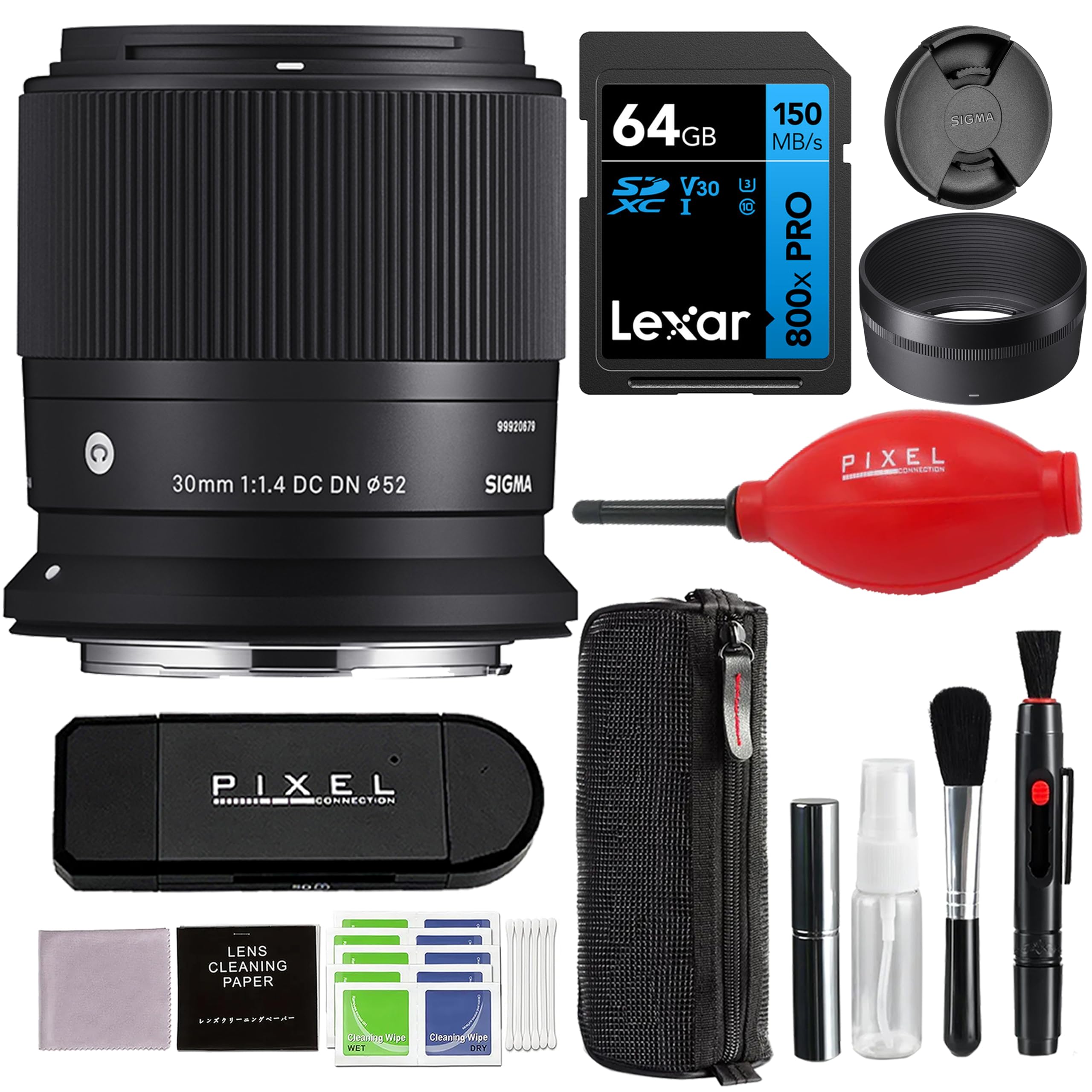 Sigma - 30mm f/1.4 DC DN Contemporary Lens for Canon RF Mount with Advanced Accessory and Travel Bundle | 30mm f1.4 canon - Black price history on PriceWatchPro