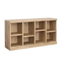 Sauder - Aspen Post 4 Shelf Cubby Stand for TV's up to 65" - Prime Oak - Front_Zoom