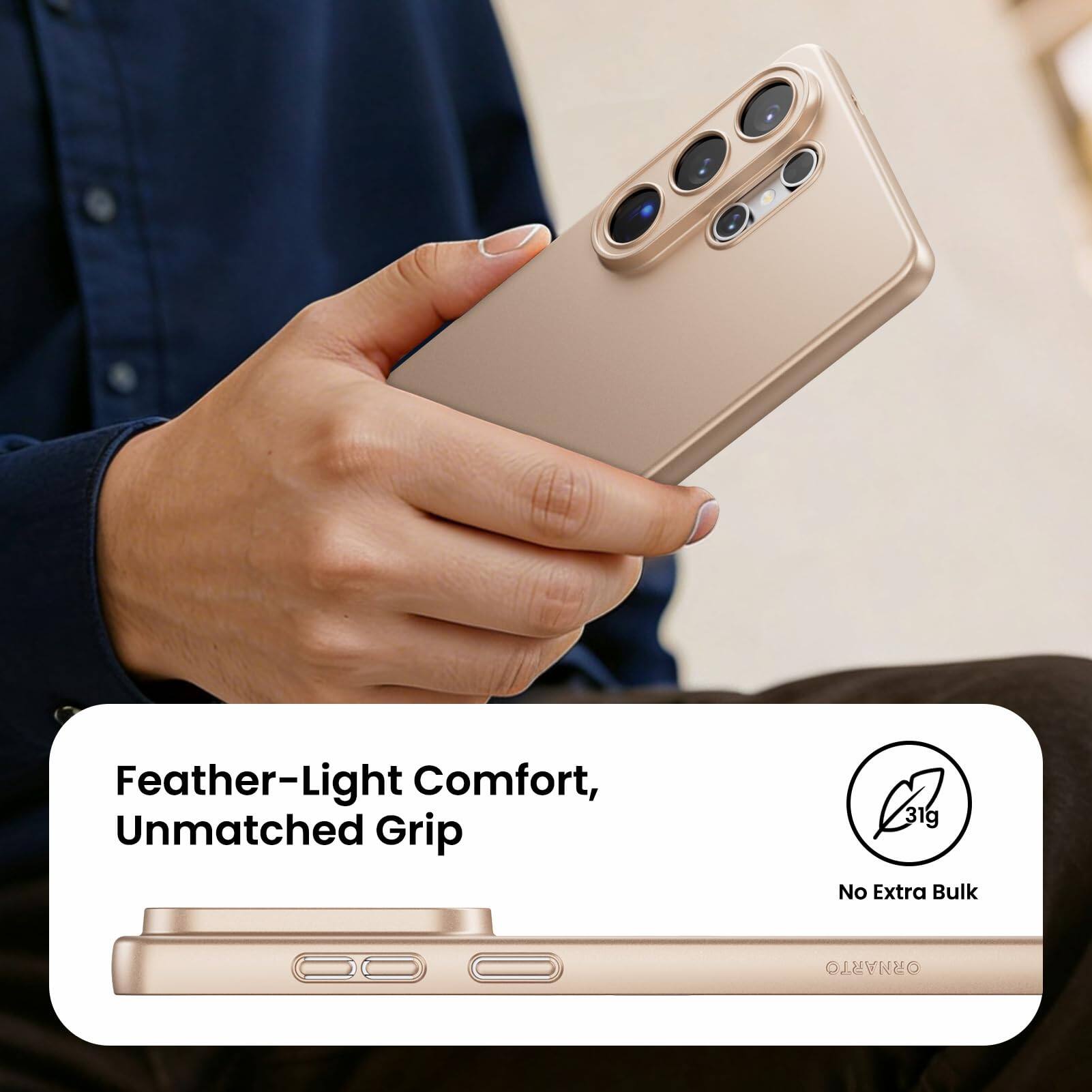 Feather-Light Comfort, Unmatched Grip  
31g  
No Extra Bulk  
ORNARTO
