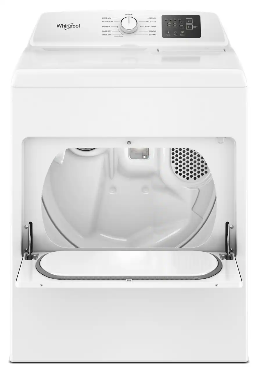 Whirlpool

Normal
- Less Dry
- Delicates
- Bulky Items
- Casual

More Dry
- Heavy Duty
- Air Only
- Tumble Dry
- Quick Dry

Time Cycles
- Timer
- Temp
- Custom

BL + CECAN