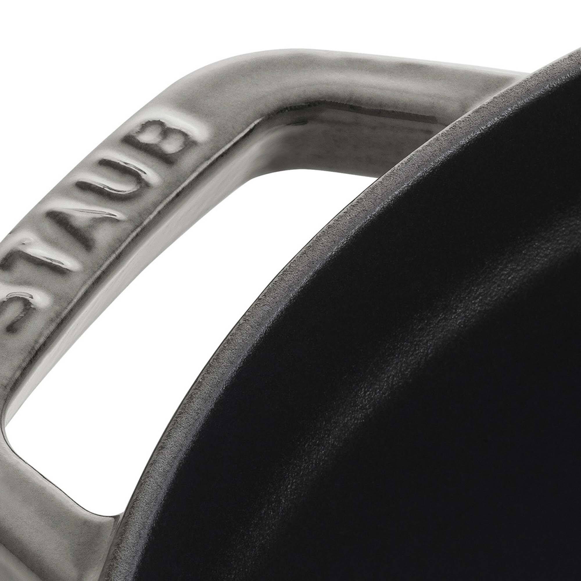 Alt View 7. Staub - Staub Cast Iron 7-qt Round Cocotte - Graphite Grey - Graphite Grey.