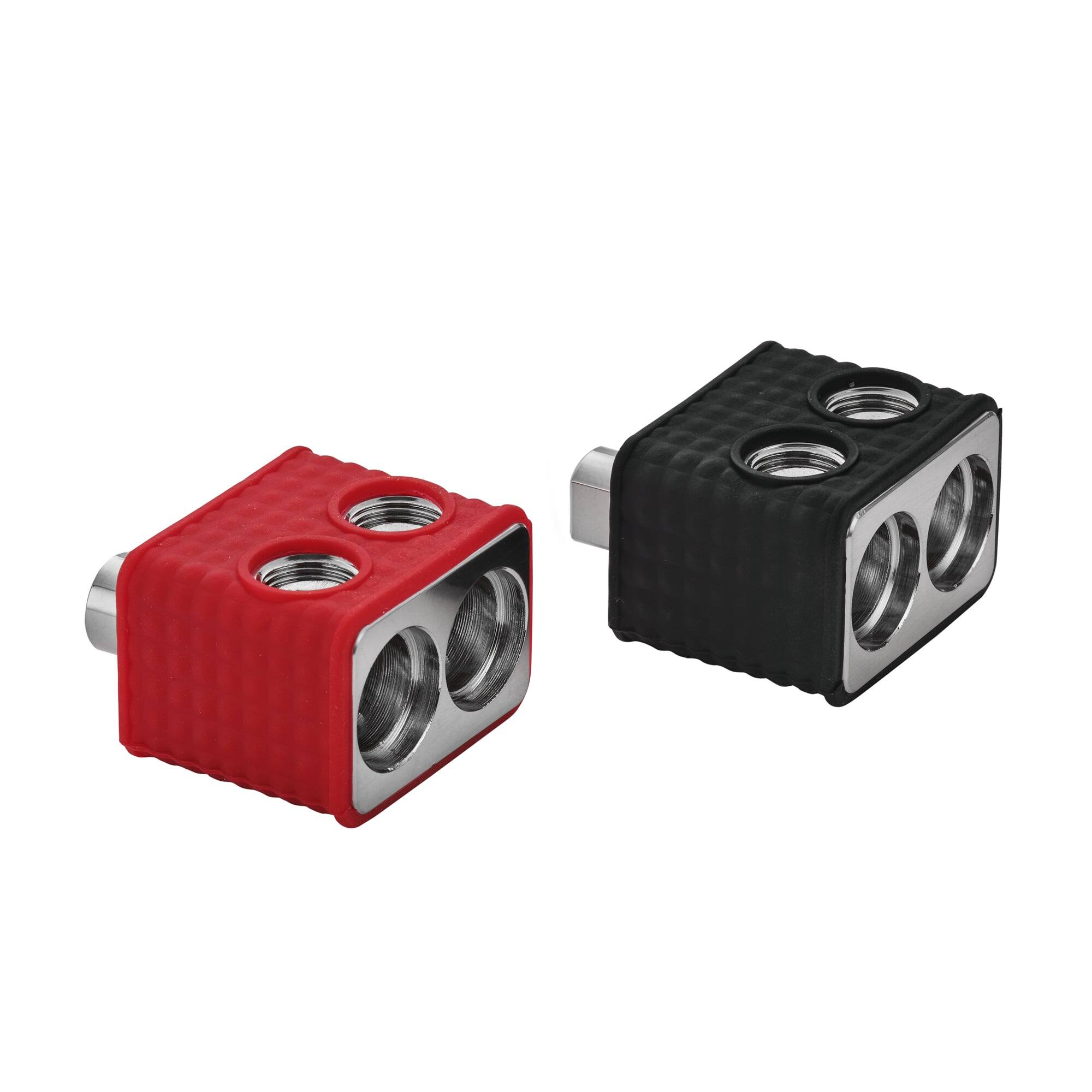 Alt View 3. DS18 Audio - FRP Monoblock Class D Car Amplifier with Remote Level Control, 8000W RMS at 1 Ohm - Red - Red.