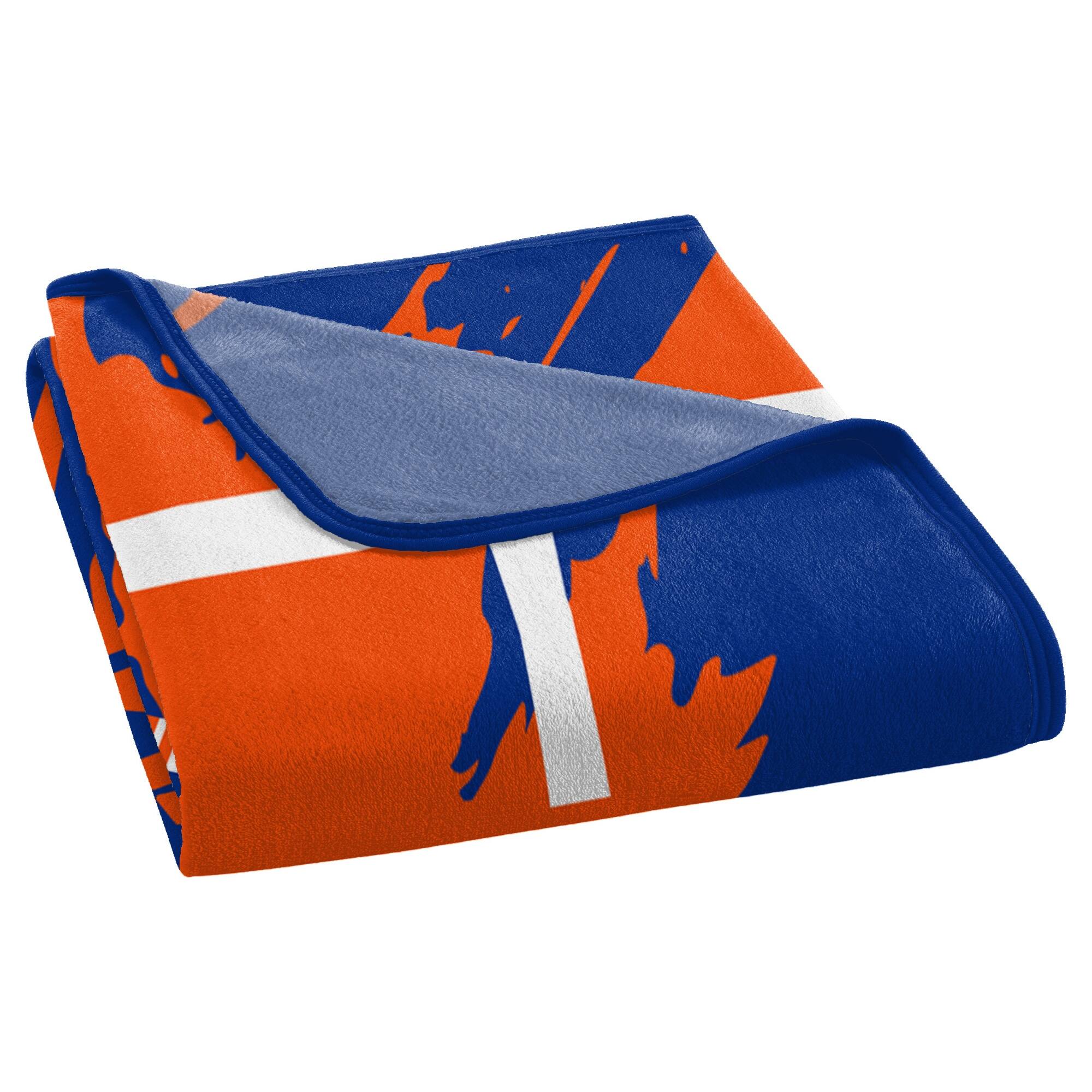 Alt View 3. Northwest - New York Islanders 46" x 60" Dimensional Micro Raschel Plush Throw Blanket - Blue.