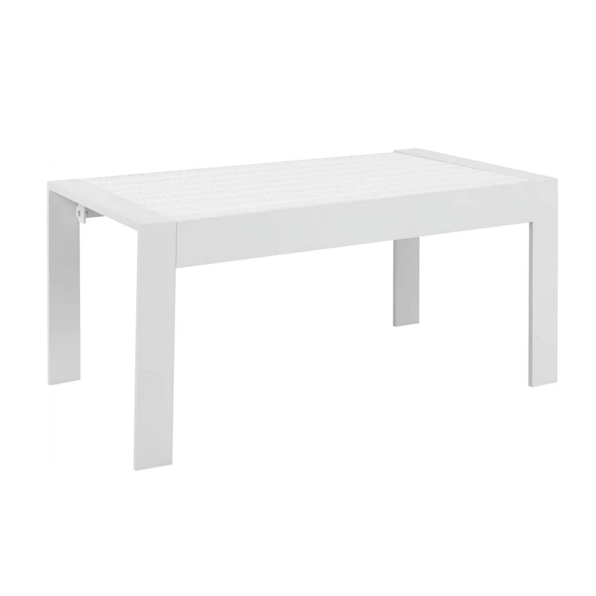 Mondawe - 43" Aluminum Rectangle Patio Coffee Table - White