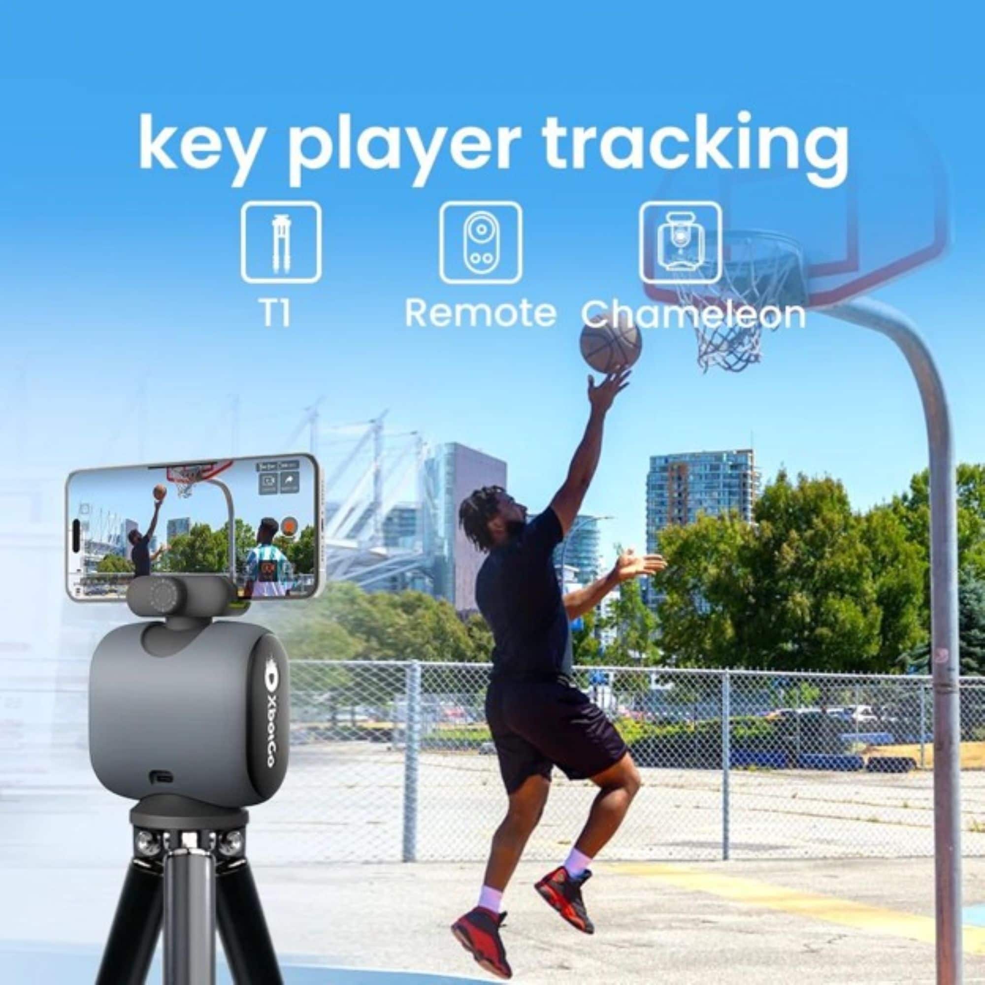 XbotGo Chameleon 4K 60FPS AI Sports Camera with Auto Tracking for