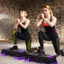 Alt View 12. Costway - Aerobic Exercise Stepper Trainer W/Riser Adjustable Height 5''- 7''- 9'' - Purple.
