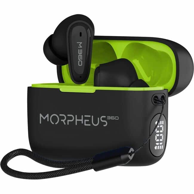 Morpheus 360 - Nemesis True Wireless Earbuds TW1800B-Bluetooth Headphones with Microphone-20H Playtime-Black - Hi-Fi - Blue